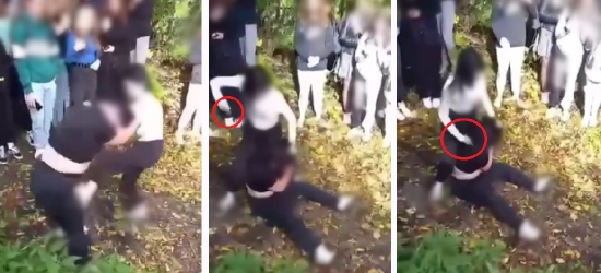 BRZOZÓW. Brutalna bójka dwóch nastolatek! Wyzwiska, kastet, tłum gapiów (VIDEO, ZDJĘCIA)